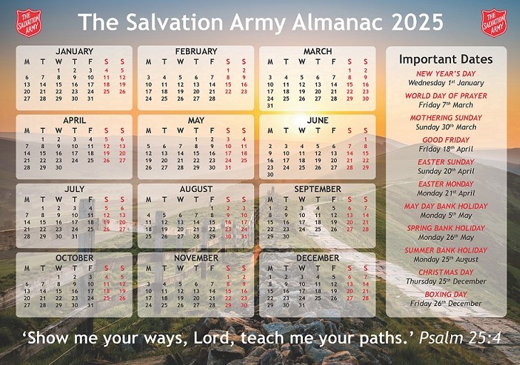 The Salvation Army Almanac 2025 Salvationist Publishing